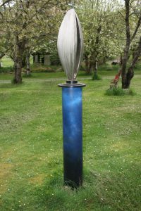 Invision III; Stainless Steel, Painted Steel; 2016; 6'x18"x18"; $4,500