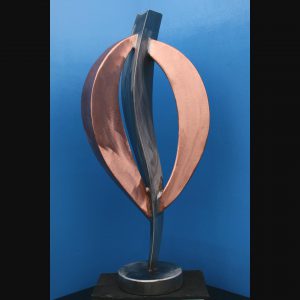 Vase III; Stainless Steel, Copper; 20" x 9" x 4"; $750 - SOLD