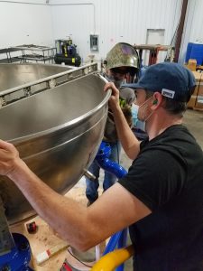 Max - Fitting Pot #1 for Welding to Stand