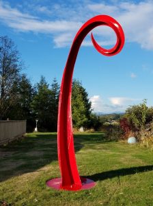 Big Red; Painted Steel; 13' x 8' x 48"; $8,500