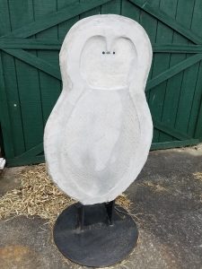 White Owl; Concrete, Steel - $650