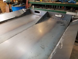 Completed CNC Plasma Table with slide-out dump trays