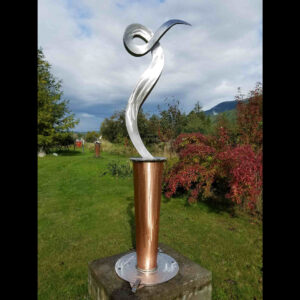Dancer II; 2020; Stainless,copper; 7'x30"x30"; $7,500