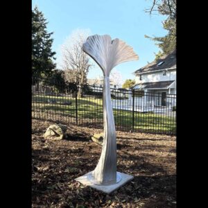 GINKGO LEAF - 11', Stainless Steel, $8,500 SOLD